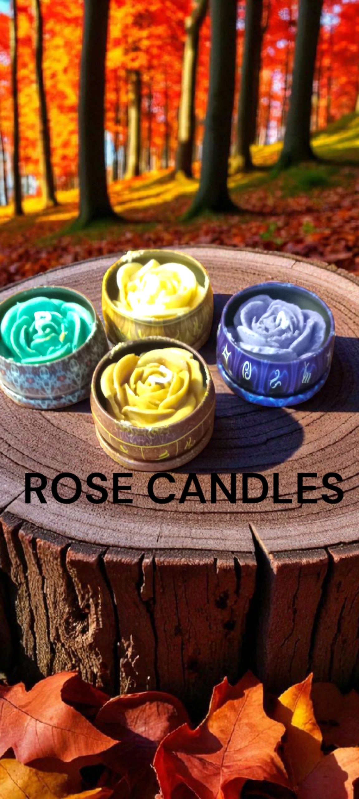 Rose candles